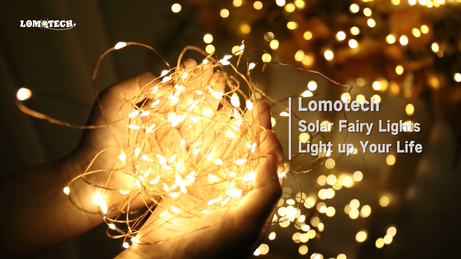 Lomotech Solar String Lights Outdoor - 2 Pack Total 66ft 200LED